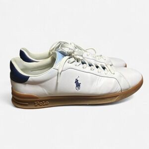 Polo Ralph Lauren Heritage Court II White/Brown Bottoms Size Men 14